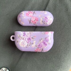 LoveShackFancy Floral Purple AirPods Pro Case- never been used